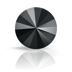 23980 Jet Preciosa® maxima кристалл круглые камни, чешский хрусталь, нетронутый, биконус(436 11 177 риволи), 23980 струя, ss 29 (6.15~6.35 мм)