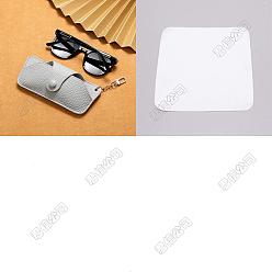 Гейнсборо 1прямоугольный чехол для очков из искусственной кожи, с поворотными застежками из светлого золотистого сплава и салфеткой для чистки очков из поликарбонатного замшевого волокна., светло-серые, 1 мм