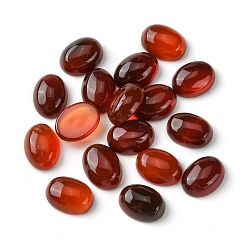 Red Agate Natural Red Agate Cabochons, Oval, 8~8.5x6~6.5x2.5~3.5mm