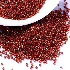 (DB2173) Окрашенный Светлый Арбуз Дуракоат Полуматовый с Серебряной Подкладкой Бусины miyuki delica, цилиндр, японский бисер, 11/0, (db 2173) окрашенный в светлый арбуз полужирный серебристый, 1.3x1.6 мм, отверстие : 0.8 мм, Около 2000 шт / 10 г