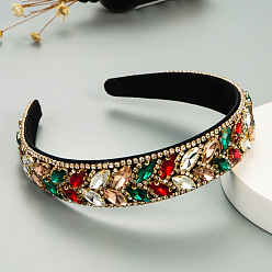 colorful Fashion Glass Rhinestone Claw Chain Hairband for Women, Trendy Headwear Jewelry