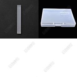 Прозрачный 100 шт. прозрачных акриловых листов, прямоугольные, прозрачные, 50x6.5x4 мм