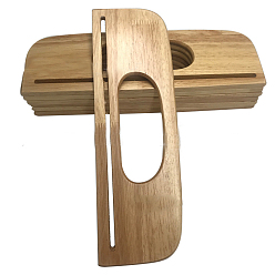 Wheat Wood Bag Handle, Rectangle-shaped, Bag Replacement Accessories, Wheat, 9.3x29.2x0.9cm, Inner Diameter: 12.4x4.9cm