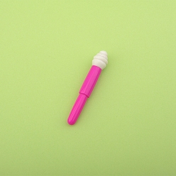 Rosa Oscura Desgarrador de costura manual de plástico, fácil de usar cortar quitar hilos, para coser manualidades, de color rosa oscuro, 11x10x79 mm