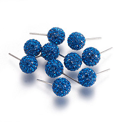 243_Капри Голубой Подарки на день святого валентина 925 серьги-гвоздики из стерлингового серебра с австрийскими кристаллами и стразами для девочки, круглые, 243 _capri синий, 17x8 мм