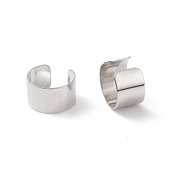 Stainless Steel Color 304 Stainless Steel Ear Cuff Findings, Stainless Steel Color, 10x9x6mm