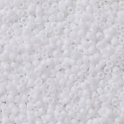 (41F) Opaque Frost White TOHO Round Seed Beads, Japanese Seed Beads, (41F) Opaque Frost White, 11/0, 2.2mm, Hole: 0.8mm, about 1110pcs/bottle, 10g/bottle