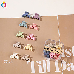 Boxed Small Claw Clip - W-Shaped Korean Style Stylish Hair Clips Set for Women - Boxed Mini Claw, Side and Bangs Hairpins