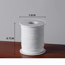White Cotton Candle Wicks, Unbleached Smokeless Candle Wicks, White, Spool: 5.8x6.7cm, 50m/roll