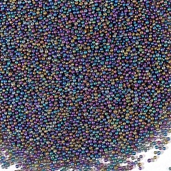 Mixed Color DIY 3D Nail Art Decoration Mini Round Glass Beads, Tiny Caviar Nail Beads, Mixed Color, 0.6~0.8mm, 450g/bag