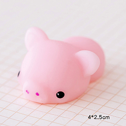 Pig TPR Stress Toy, Funny Fidget Sensory Toy, for Stress Anxiety Relief, Animal, Pig Pattern, 40x25mm