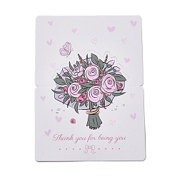 Flower Paper Invitations Greeting Card, Flower, 136x98x0.3mm