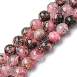 Rhodonite Natural Rhodonite Beads Strands, Round, 10mm, Hole: 1mm, about 38~40pcs/strand, 15.12~15.51 inch(38.4~39.4cm)