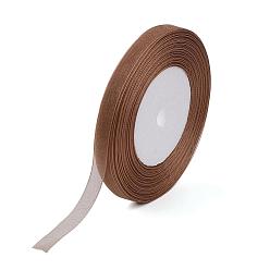 Sienna Sheer Organza Ribbon, Wide Ribbon for Wedding Decorative, Sienna, 2 inch(50mm), 50yards/roll(45.72m/roll), 4 rolls/group, 200 yards/group(182.88m/group)