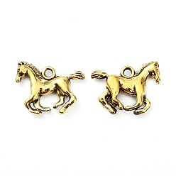 Античное Золото Сплавочные подвески тибетского стиля, без кадмия, без никеля и без свинца, лошадь, античное золото , 14x19x3 мм, отверстие : 2 мм, Около 640 шт / 1000 г