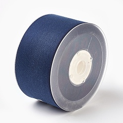 Midnight Blue Rayon and Cotton Ribbon, Twill Tape Ribbon, Herringbone Ribbon, Midnight Blue, 2 inch(50mm), about 50yards/roll(45.72m/roll)