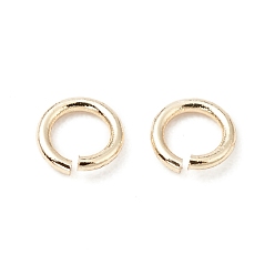 Real 14K Gold Plated Brass Jump Rings, Open Jump Rings, Long-Lasting Plated, Cadmium Free & Lead Free, Round Ring, Real 14K Gold Plated, 3x0.5mm, 24 Gauge, Inner Diameter: 2mm
