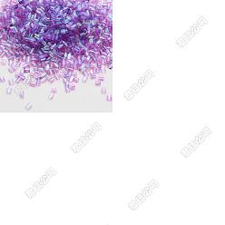 Orchid 90G Detachable Plastic Beads, for Bracelet Necklace, Clothes Accessories, Column, Orchid, 3mm