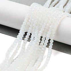 Прозрачный Стеклянные бусины, граненые, рондель, прозрачные, 3x2.5~3 мм, отверстие : 1 мм