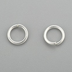 Серебро 304 кольца прыжок из нержавеющей стали, открытые кольца прыжок, серебряные, 5x0.6 мм, внутренний диаметр: 3.8 мм