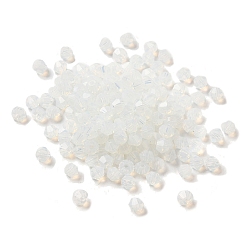WhiteSmoke Transparent Glass Beads, Faceted, Bicone, WhiteSmoke, 3.5x3.5x3mm, Hole: 0.8mm, 720pcs/bag. 