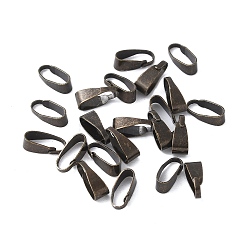 Античная Бронза Латунь оснастки на поруки, для подвески, античная бронза, 7x3x3 мм, отверстие : 6x2 мм