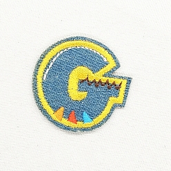 Letter G Computerized Embroidery Cloth Iron on/Sew on Patches, Costume Accessories, Appliques, Letter.G, 37x38mm