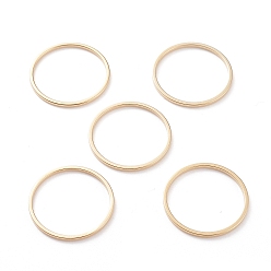 Настоящее золото 24K Латунные соединительные колечки, долговечный, круглые кольца, реальный 24 k позолоченный, 20x1 мм, внутренний диаметр: 18 мм