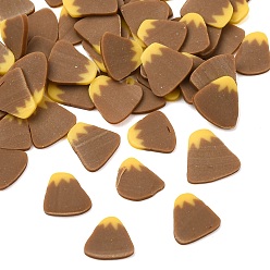 Верблюжий Бусины из полимерной глины , гора, без отверстия , верблюжие, 5.5~6x4.5~6x0.5~0.7 мм, Около 50000 шт / 500 г