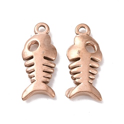 Розовое Золото Ионное покрытие (ip) 304 подвески из нержавеющей стали, елочка, розовое золото , 21x8.5x3 мм, отверстие : 1.6 мм