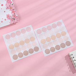 Pink Gradient Color Dot Adhesive Paper Stickers, for Scrapbooking, Diary, Planner, Envelope & Notebooks, Round, Pink, 20mm, 25pcs/sheet