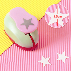 Star Plastic Paper Craft Hole Punches, Paper Puncher for DIY Paper Cutter Crafts & Scrapbooking, Random Color, Star Pattern, 70x40x60mm