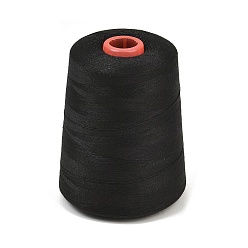Black Polyester Machine Embroidery Threads, Sewing Thread, Black, 0.1mm, about 4000.00 Yards(3657.6m)/Roll