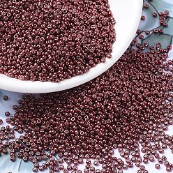 (RR1089) Galvanized Wine Миюки круглые бусины рокайль, японский бисер, 11/0, (р-р 1089) гальваническое вино, 2x1.3 мм, отверстие : 0.8 мм, Около 1111 шт / 10 г