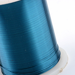 AceroAzul Alambre de joyería de cobre redondo, acero azul, 24 calibre, 0.5 mm, aproximadamente 59.05 pies (18 m) / rollo