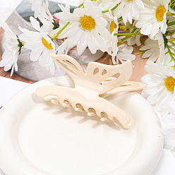 Фора Заколки для волос в форме когтей из ацетата целлюлозы, аксессуары для волос для женщин и девочек, бабочка, оранжевые, 91x74 мм