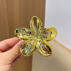 Золотистый Цветочные пластиковые заколки для волос с когтями, аксессуары для волос для женщин и девочек, золотые, 80x40 мм