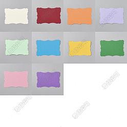 (52) Непрозрачная лаванда 50шт. 10 цветов, бумага для поздравительных открыток своими руками, прямоугольные, разноцветные, 150~153x100~102x0.2 мм, 5 шт / цвет