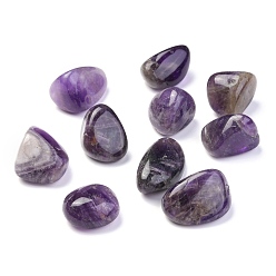 Amethyst Natural Amethyst Beads, Healing Stones, for Energy Balancing Meditation Therapy, No Hole Beads, Healing Stones, for Energy Balancing Meditation Therapy, Nuggets, Tumbled Stone, Vase Filler Gems , 22~30x19~26x18~22mm, about 90pcs/1000g