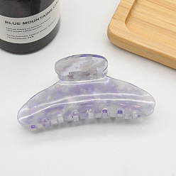 Lilac Large Cellulose Acetate(Resin) Hair Claw Clips, Tortoise Shell Non Slip Jaw Clamps for Girl Women, Lilac, 110mm