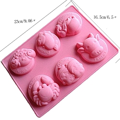 Hot Pink DIY Food Grade Silicone Soap Molds, Resin Casting Molds, For UV Resin, Epoxy Resin Jewelry Making, Hot Pink, 165x230x25mm