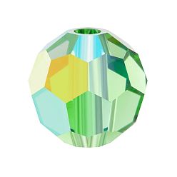 50520 200 Peridot AB Хрустальные бусины preciosa®, чешский хрусталь, 451 19 602 круглый, 50520 200 перидот аб, 4 мм, отверстие : 1 мм