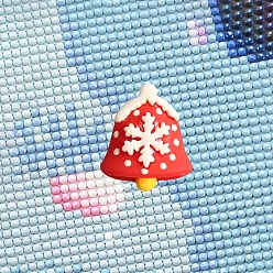 Christmas Bell Christmas Diamond Painting Magnet Cover Holders, Silicone Locator, Positioning Tools, Christmas Bell Pattern, Packing Size: 35x35x18mm