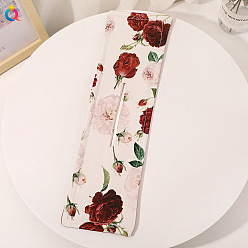Curling iron - rose white and red Легкое устройство для изготовления булочек с дизайном галстука-бабочки для создания элегантных причесок