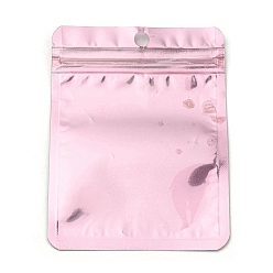 Pink Plastic Packaging Yinyang Zip Lock Bags, Top Self Seal Pouches, Rectangle, Pink, 11.9x8.9x0.24cm