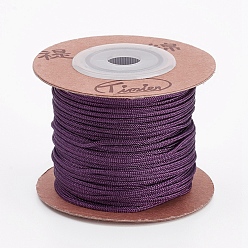 Indigo Nylon Cords, String Threads Cords, Round, Indigo, 1.5mm, about 27.34 yards(25m)/roll