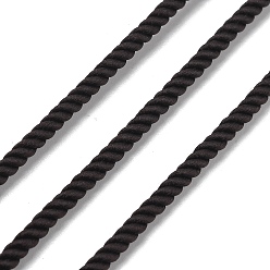 Кокосово-Коричневый Круглый полиэфирный шнур, витой шнур, для переезда, кемпинг, приключение на открытом воздухе, скалолазание, садоводство, кокосового коричневый, 3 мм
