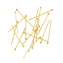 Золотой Железные шариковые головки, золотые, 30 мм , штифт: 0.7 мм