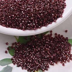 (DB0116) Винный Золотой Блеск Бусины miyuki delica, цилиндр, японский бисер, 11/0, (дБ 0116) вино золотой блеск, 1.3x1.6 мм, отверстие : 0.8 мм, Около 2000 шт / 10 г