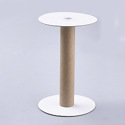 White Paper & Plastic Spools, Wheel, White, 100x155mm